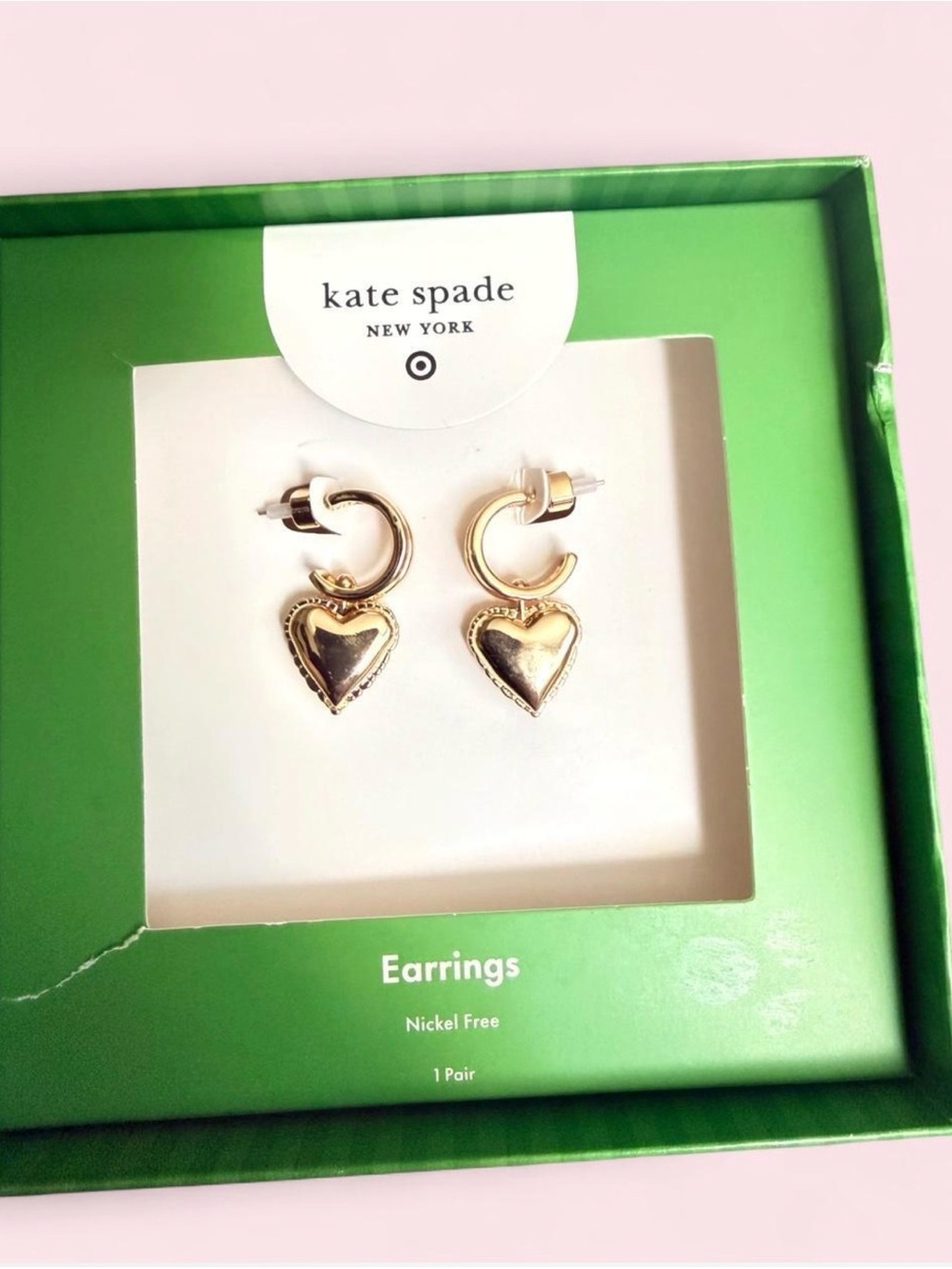 Kate Spade x Target Limited Edition Balloon Heart Drop Earrings